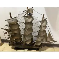 在飛比找蝦皮購物優惠-［二手尋寶］老式木製帆船模型