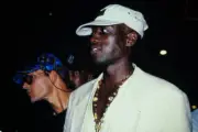 Patrick Swayze Wesley Snipes at Club USA New York New York June 22 - Old Photo