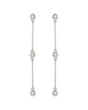 Suzy Levian 14K 0.40 ct. tw. Diamond Station Earrings