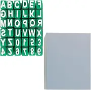 Alphabet Stamp Set, Alphabet Clay Stamp Capital Letter Stamp for Kids Plastic Inspire Imagination Alphabet Clay Seal Enhance Visual Effect Clay Letter Seal Reusable for DIY (Green Style1)