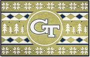 FANMATS 33003 NCAA - Georgia Tech Holiday Sweater Starter Mat Accent Rug - 19in. x 30in.| Sports Fan Home Decor Rug and Tailgating Mat