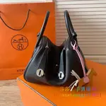 HERMES 愛馬仕 LINDY 26 TC 金釦 銀扣 89 BLACK 黑色 手提包 單肩包