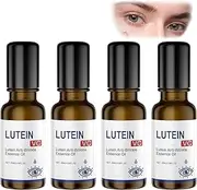 Lutein Anti-Wrinkle Essence Oil, VC Lutein Eye Wrinkle Serum, Rollerball Serum To Improve Eye Bags Dark Circles (4PCS)