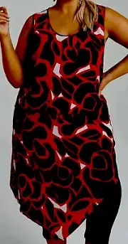 Plus Size S 16 TS Taking Shape Paint The Town Tunic NWT Rrp $150