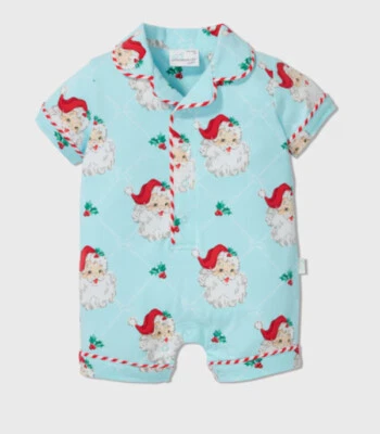 NWT PETER ALEXANDER BABY CHRISTMAS SANTA ROMPER SIZE 0000