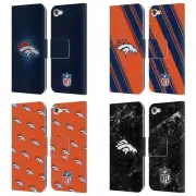 NFL DENVER BRONCOS ARTWORK LEATHER BOOK WALLET CASE FOR APPLE iPOD TOUCH MP3