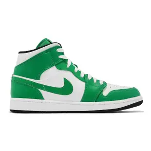 【NIKE 耐吉】Air Jordan 1 Mid Lucky Green 綠 白 男鞋 AJ1 休閒鞋 喬丹 一代(DQ8426-301)