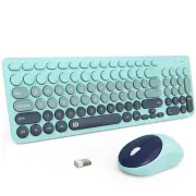 Wireless Keyboards and Mouse Combo - 2.4GHz USB Cordless, Cute Wireless Keybo...