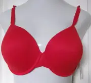 Calvin Klein Perfectly fit Underwire Bra Size 36DD Style F3837 Red
