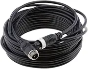 Reversing Camera 4Pin Extension Aviation Cable for Car Truck RV Bus Rear View Backup Camera Rear View Camera(5M Cable)