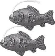 Iron Fish 2 Pack with Bag - A Natural Source of Iron to Reduce The Risk of Deficiency, an Effective and Safe Cooking Tool, Ideal for Pregnant Women Vegans Athletes