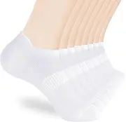 [Corlap] 8 Pairs Ankle Athletic Running Socks Thin Low Cut Sports Tab Socks for Men and Women
