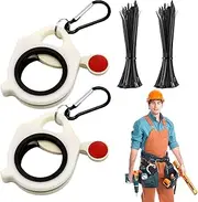 Cable Ties Organizers, 2 Pcs Cable Tie Holder, 20Pcs Zip Ties, 2 Pack Zip Tie Organizers, Light Plastic Cable Tie Holder without Unnecessary Waste and Simple. Reusable and Safe Zip Tie Organizer
