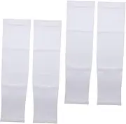 NUOBESTY Running Arm Sleeves Sun Protection 2 Pairs Compression Arm Covers for Men Women Children Uv Blocking for Sports