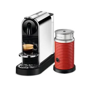 【Nespresso】膠囊咖啡機 CitiZ Platinum 奶泡機組合(瑞士頂級咖啡品牌)