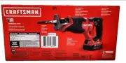 Craftsmasn Cordless Reciprocating Saw Variable Speed Battery Wood Cutting Tool