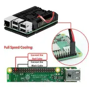 Raspberry Pi 4B Protective Box Aluminum Alloy Cover Enclosure Cooling Fan US