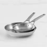 Wolstead Steeltek Ultra 2pc Stainless Steel Frypan Set 20cm & 28cm