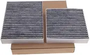 ZUXIM Cabin Filter, for Citroen, C3 II 2009-2019 C4 Cactus 2014-2019, for DS, 3 2009-2015, for DS, 5 Model Built in Air Conditioning Carbon Filter Cabin Air Filter(2 Pcs Cabin Filter)