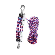 Block and Tackle Pulley Rope Hoist Pulley System for Garage Objects