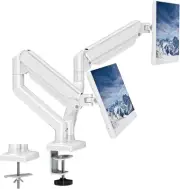 Monitor Arm Dual Screen Holder,Adjustable Double Monitor Mount Holds 13-32 Inch