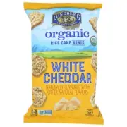 Organic White Cheddar Rice Cake Minis 5 Oz(Case Of 6) By Lundberg