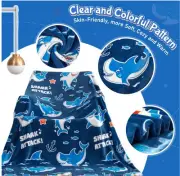 Shark Blanket Glow-in-the-Dark 60" X 50" Aimego