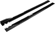2.2M 2M Side Skirt Extension Splitters Body Apron Lip Splitter Winglet Compatible for A3 A4 A5 A6 A7 A7 A8 Q3 Q5 Q7 RS5 RS6 RS7 S3 S4(2m Black)