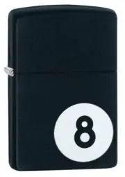 Zippo Metal Windproof Lighter Design Eight Ball Matte Lighter Billiards