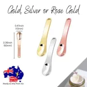 Cosmetic Spatula Skincare Makeup Cream Metal Reusable Mask Scoop Mini Spoon Gold