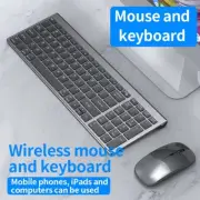 Wireless Keyboard and Mouse bluetooth Slim Set For Mac iPad PC Laptop Tablet USB