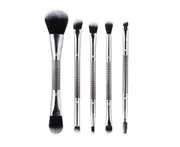 Select Mall 5PCS Dual-Head Cosmetic Brush Set and Cosmetic Pack Portable Cosmetic Brush Tool