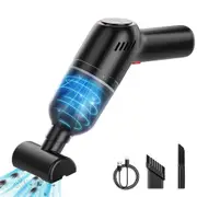 Small Handheld Vacuum Cleaner Cordless Mini Wet Dry Hand Vacuum Usb Type-C Rechargeable For Home Office Cleaning With Led Light