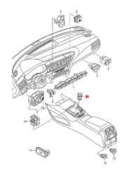 Genuine AUDI A6 Avant S6 Quattro Start/Stop Switch LHD 4G1905217D