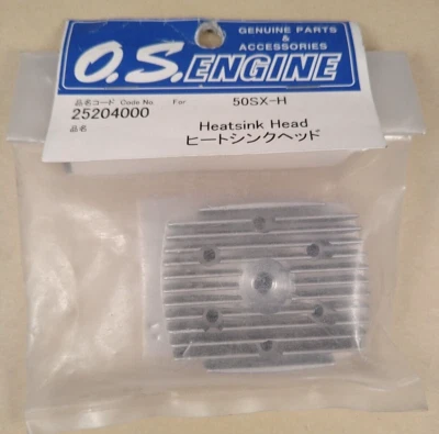 NEW OS Engines 50SX-H Cylinder Heatsink Head 25204000 OSMG2740 NOS RC Aircraft