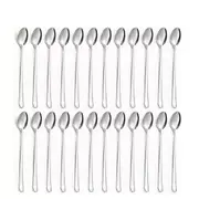 Stainless Steel Coffee Spoons Long Handle Ice Cream Tea Spoon Drinkware - 24pcs