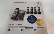 Panasonic KX-TGF775 Bluetooth Link2Cell Cordless 5 Handset Phone System SEALED