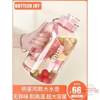 在飛比找樂天市場購物網優惠-2000cc 水壺 bottled joy超大容量女運動健身