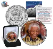 Nelson Mandela *President of South Africa ' 94 -99* JFK Half Dollar US Mint Coin