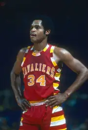 Auston Carr Cleveland Cavaliers looks on v the Washington Bullets - Old Photo