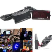 Motorcycle Digital Water Temperature Gauge Meter Thermometer Fit Racing Scooter