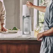 SodaStream Terra Classic Sparkling Water Maker w/60L Cylinder, 2X1L Bottle White