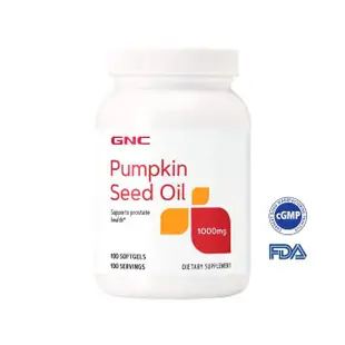 即期品【GNC 健安喜】南瓜籽油膠囊食品 100粒/瓶(滋補強身/解放暢快)