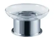 Fresca FAC1106 Chrome Glorioso Free Standing Round Soap Dish