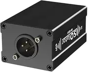 Snblzhef Dual Channel 6.5 XLR Mixer Balanced Audio Signal Isolator Eliminates Current Noise Audio Signal Isolator Audio System