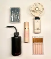 Aftercare Essentials (Advanced) Eyelash Extension Supplies Cleanser Brush Fan
