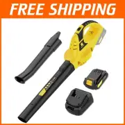 Portable 21V Cordless Leaf Blower - Versatile Cleanup Tool for Gardens & Yards