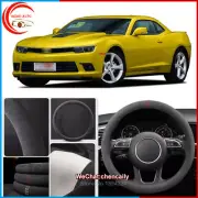 For Chevrolet Camaro Black Alcantara Car Steering Wheel Cover All Seasons Case