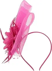[FRCOLOR] Fascinator Headband for Women Elegant Mesh Hat with Detail for Tea Parties Weddings Festivals Easy to Wear Hair Clip Stylish Bridal Headdress Durable Accessory