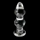 Crystal Large Glass Dildo Dong Thread Thrust Anal Plug Beads Butt Plug Sex Toy